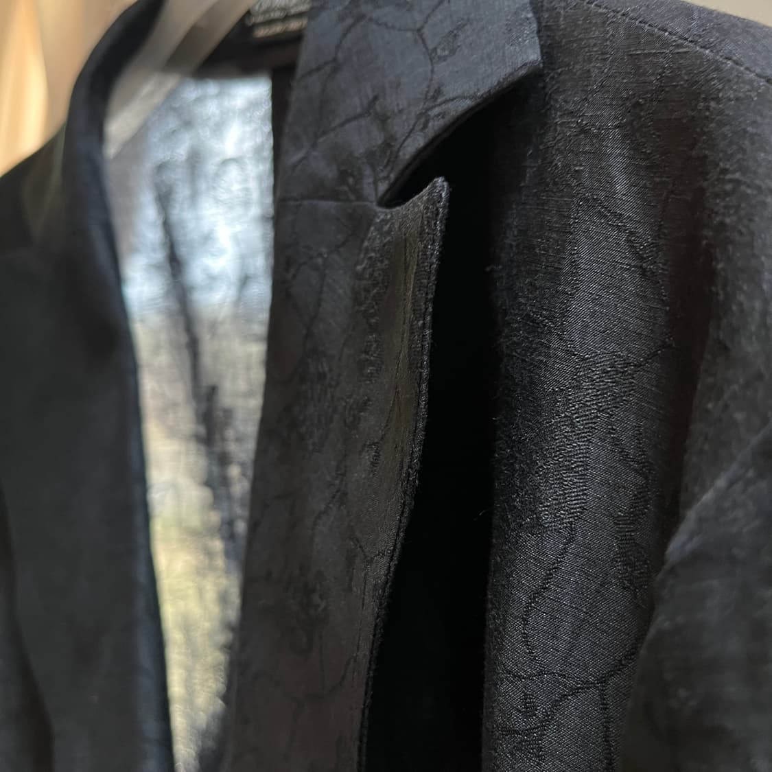 90s Giorgio Armani 실크 자카드 여름 블레이저 상품이미지2