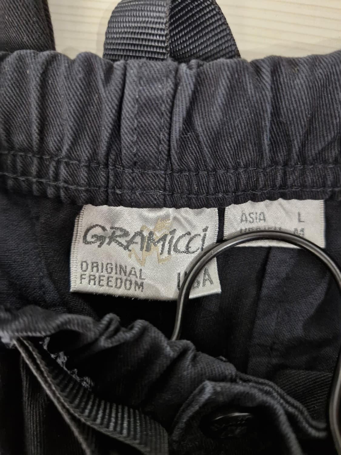 그라미치 GRAMiCCi 벨티드 코튼 팬츠 블랙_L 상품이미지6