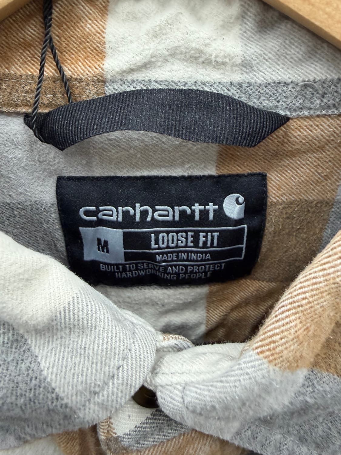 칼하트 플란넬 체크 셔츠 브라운/그레이 상품이미지6