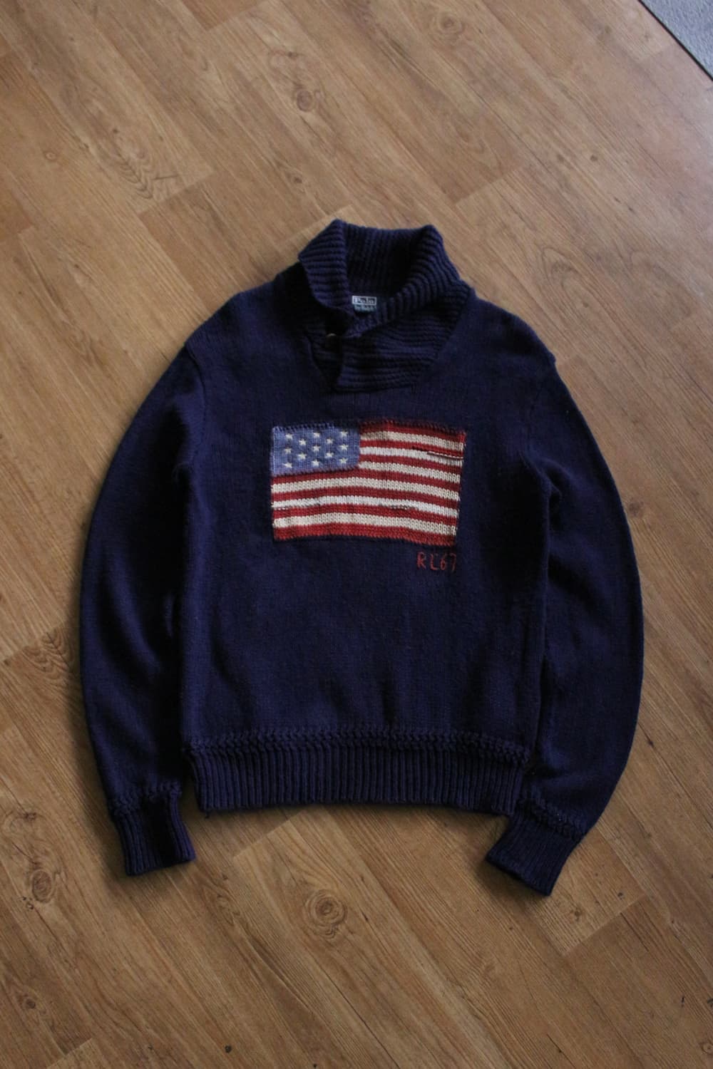 폴로 성조기 숄카라 스웨터  상품이미지1