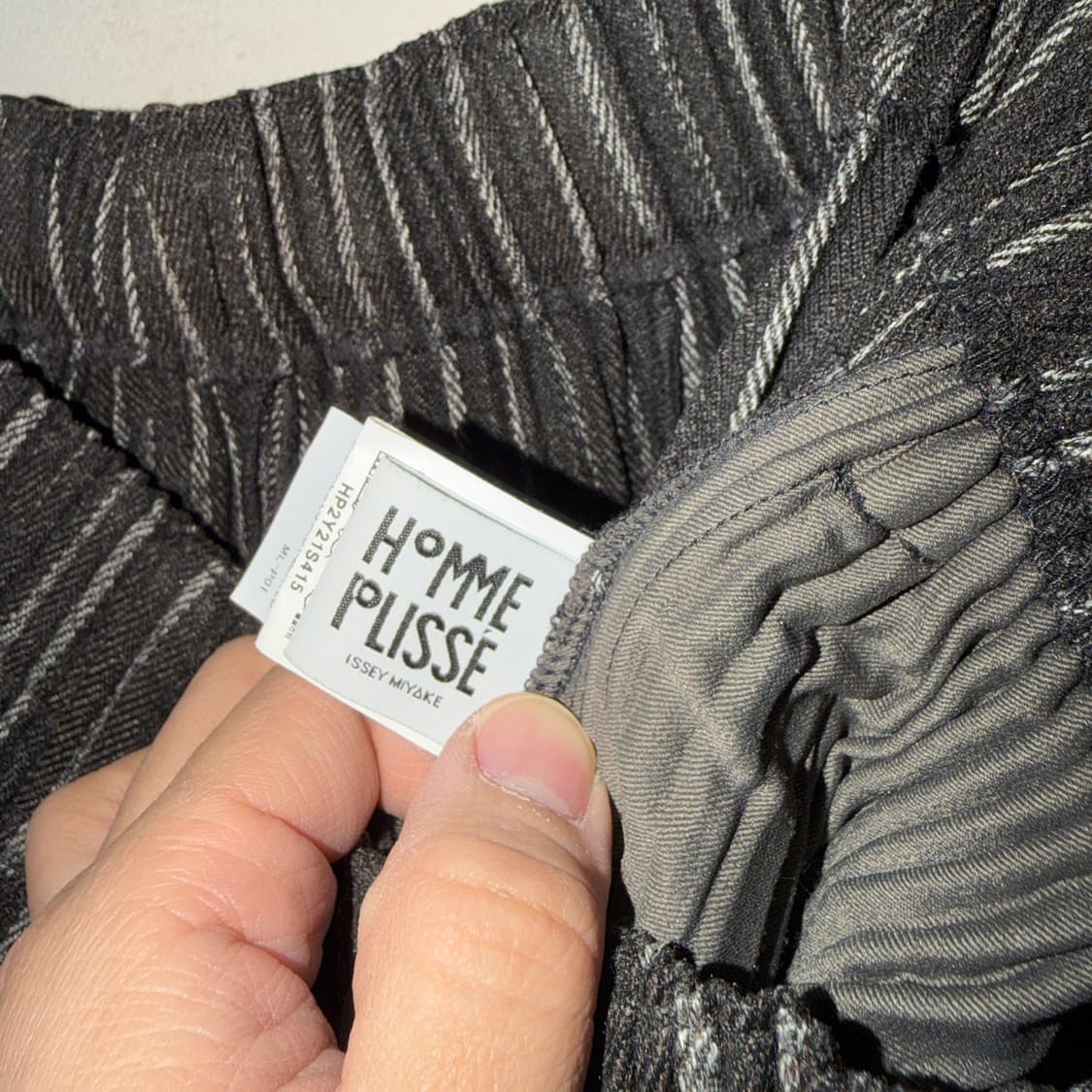이세이미야케  옴므플리세 트위드 플리츠 팬츠 (32-33정도) 상품이미지7