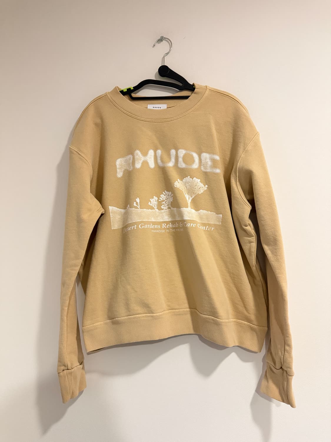 RHUDE 루드 데저트 가든 크루넥 스웨트셔츠 (베이지) 상품이미지2