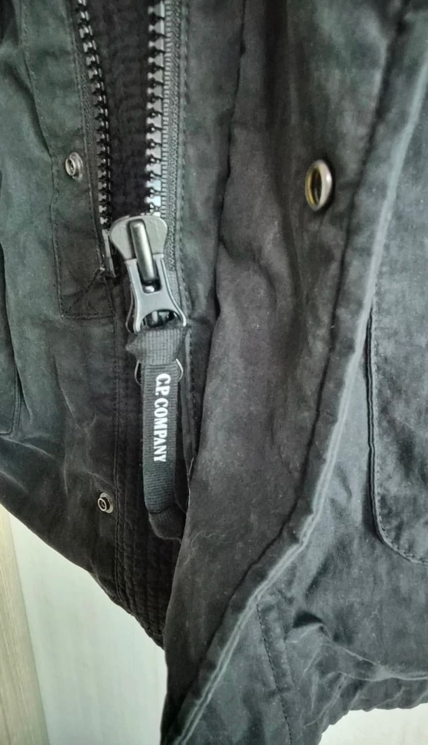 C.P. 컴퍼니(C.P. COMPANY) 블랙 후디드 재킷(100) 상품이미지5