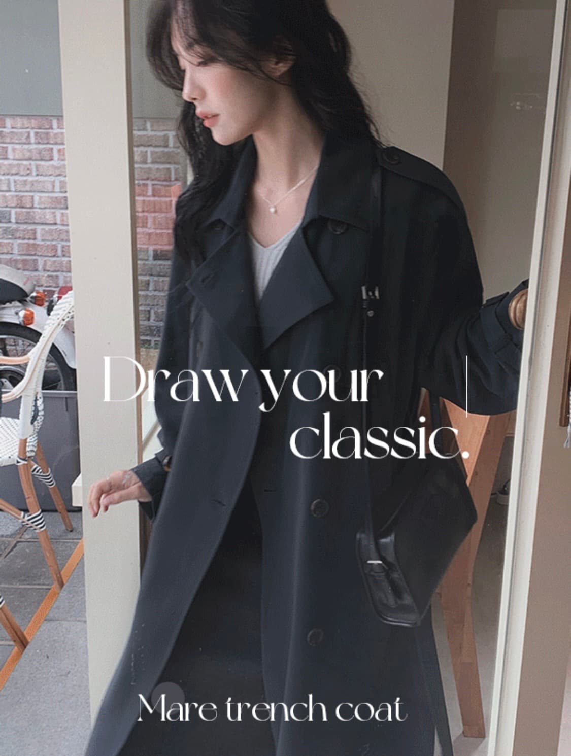 (미착용, 새상품) 슬로우앤드 마레 여리핏 더블트렌치코트 봄옷 가을 상품이미지1