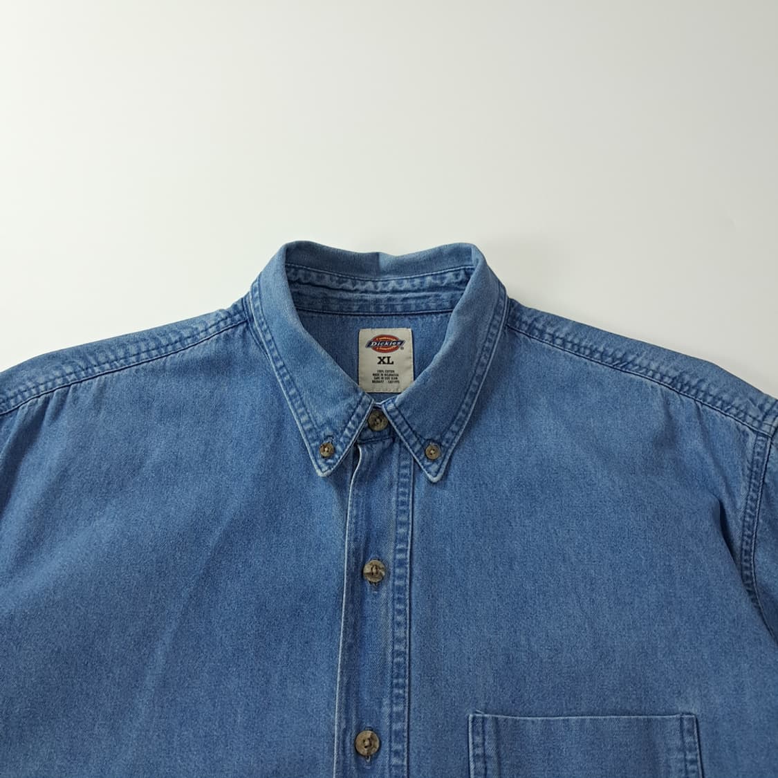 CJ271 XL 디키즈 워크웨어 블루 데님 반팔 셔츠 남방 상품이미지2