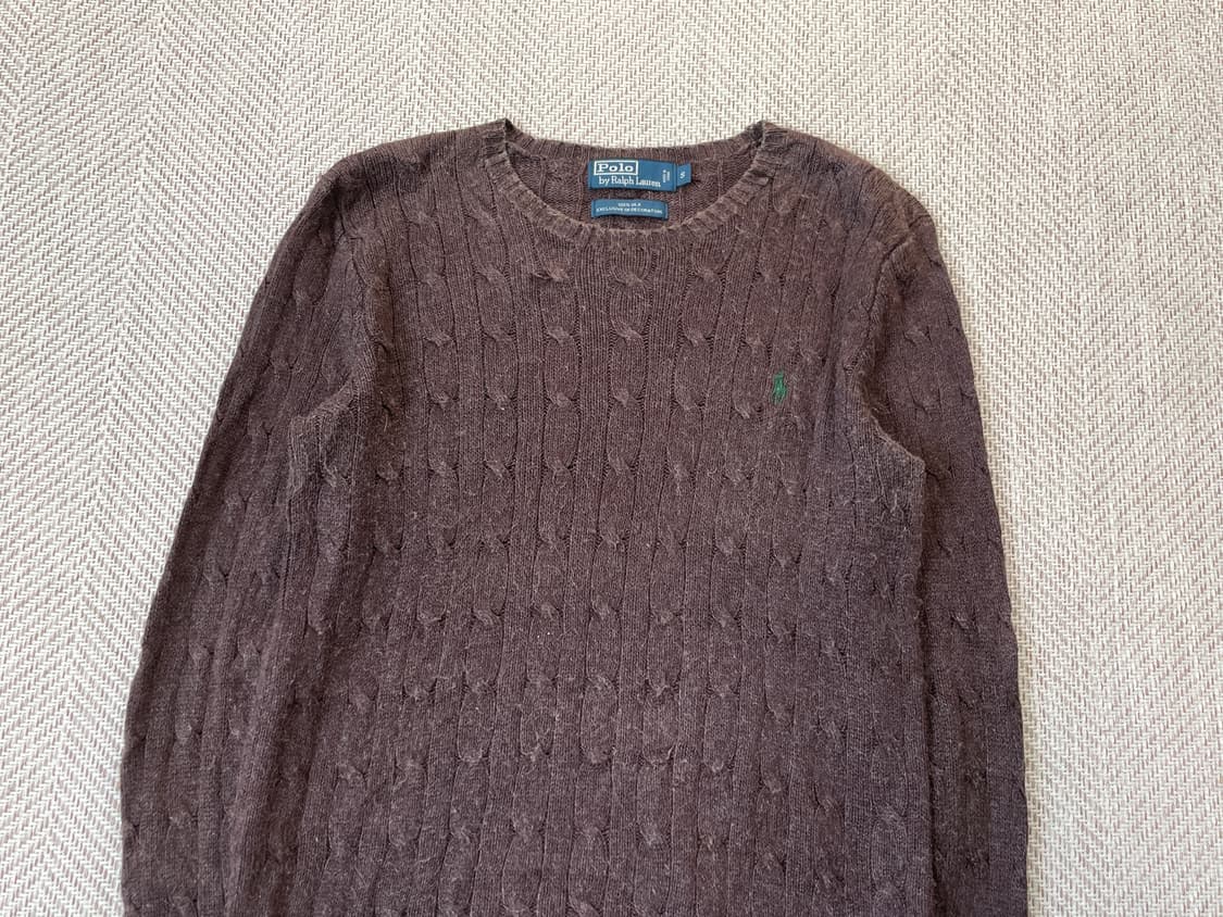 폴로랄프로렌 브라운 케이블 니트  상품이미지3