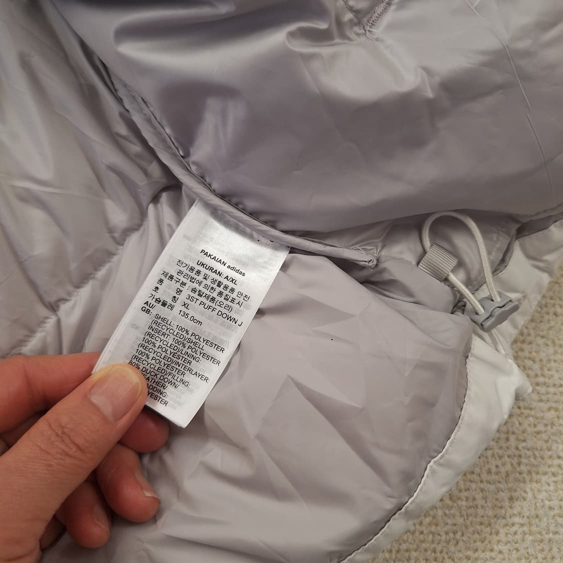 아디다스 덕다운패딩XL 상품이미지5