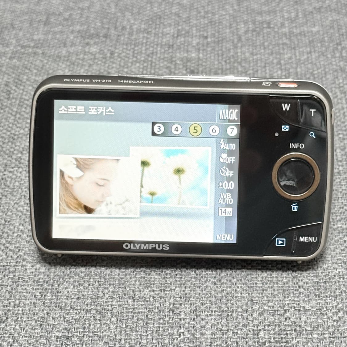 올림푸스 VH-210 화이트 풀박스 빈티지디카 상품이미지5