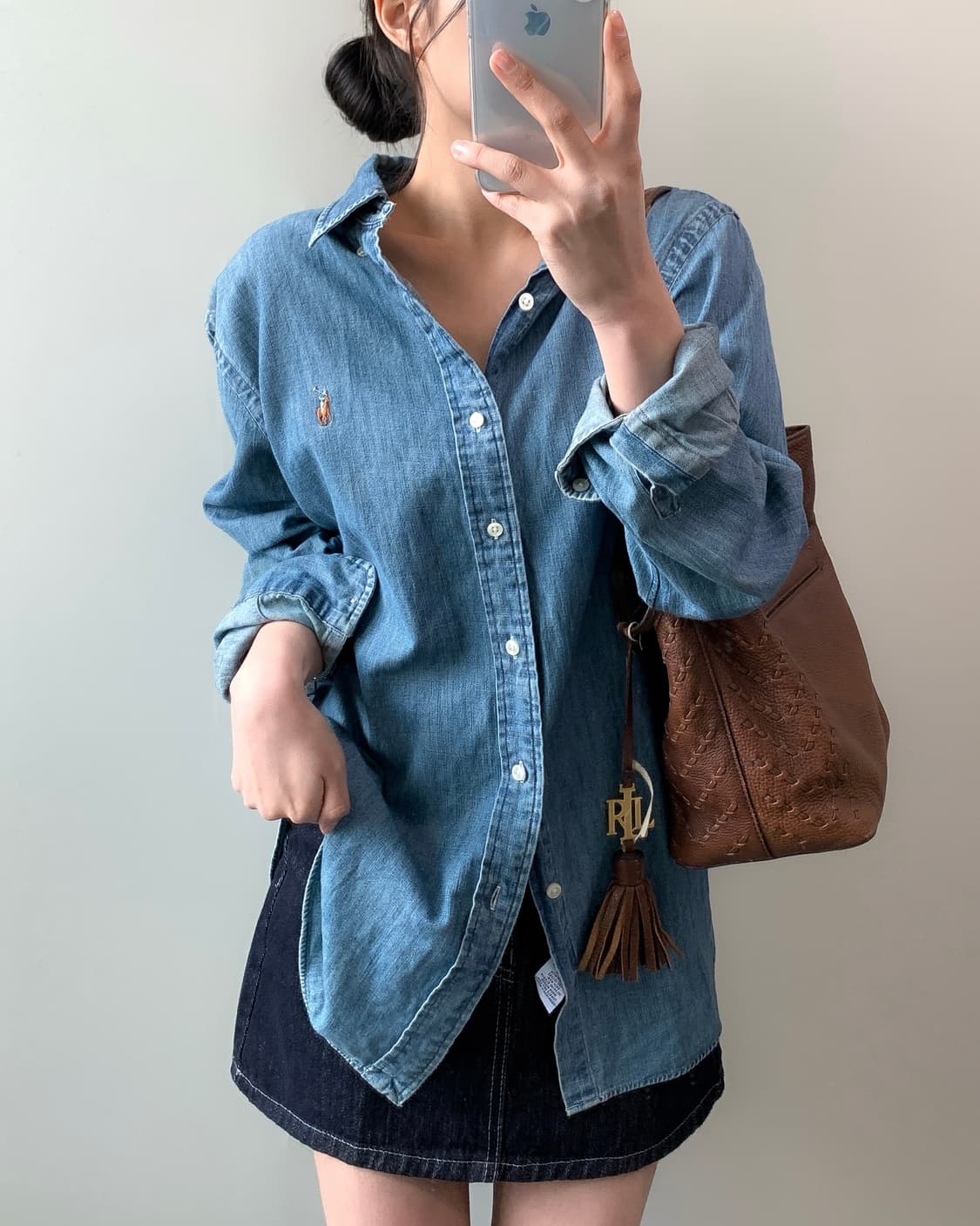 폴로 샴브레이 셔츠  상품이미지1