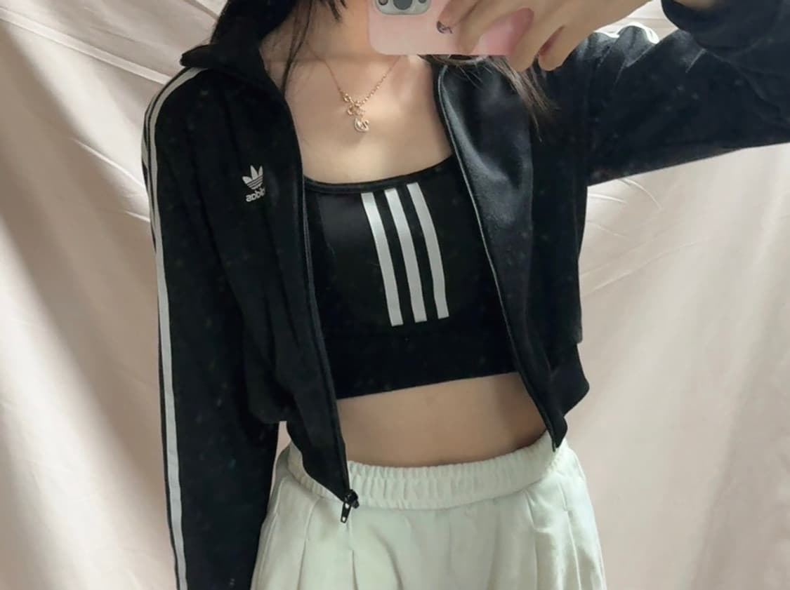 아디다스 져지+브라탑 셋업 상품이미지1