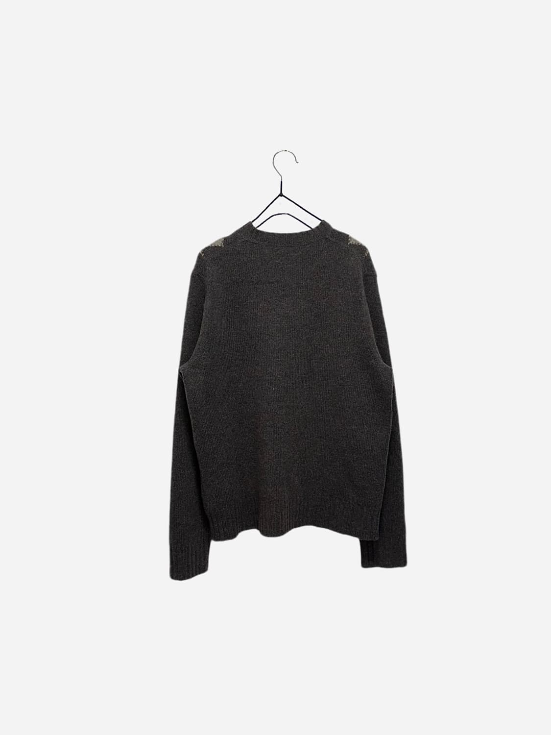 바나나리퍼블릭 울 캐시미어 브이넥 아가일 니트 상품이미지6