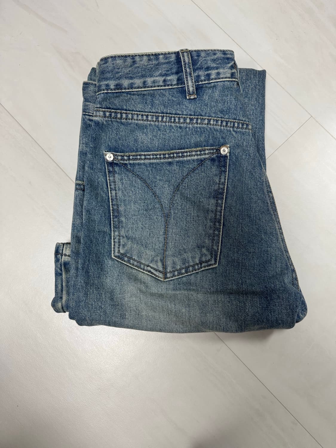 openYY DENIM TRUCKER PANTS (BLUE) 상품이미지8