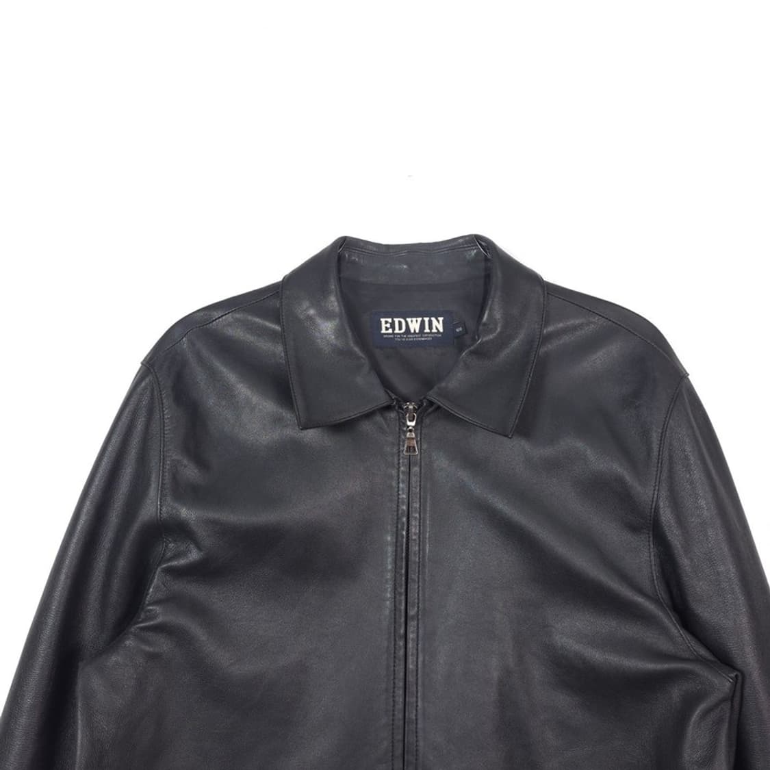 에드윈 리얼 양가죽 미니멀 트러커 자켓 L 상품이미지3