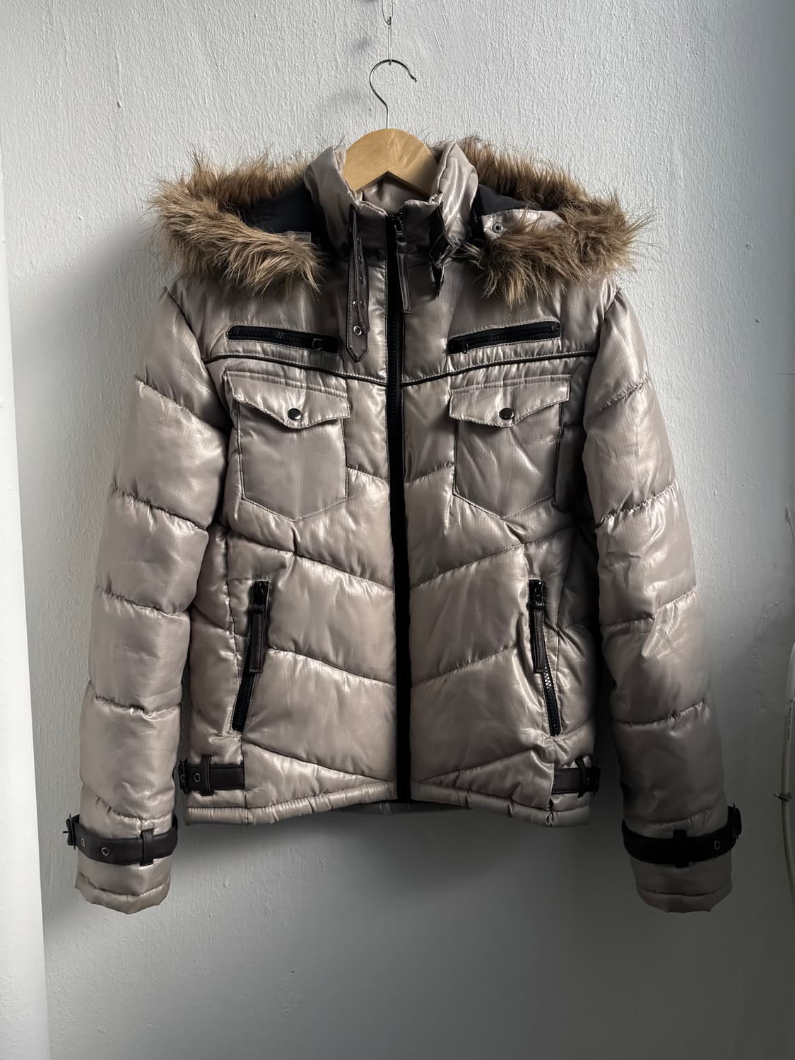 Semantic Design Fur Trim  padded Jacket 상품이미지5