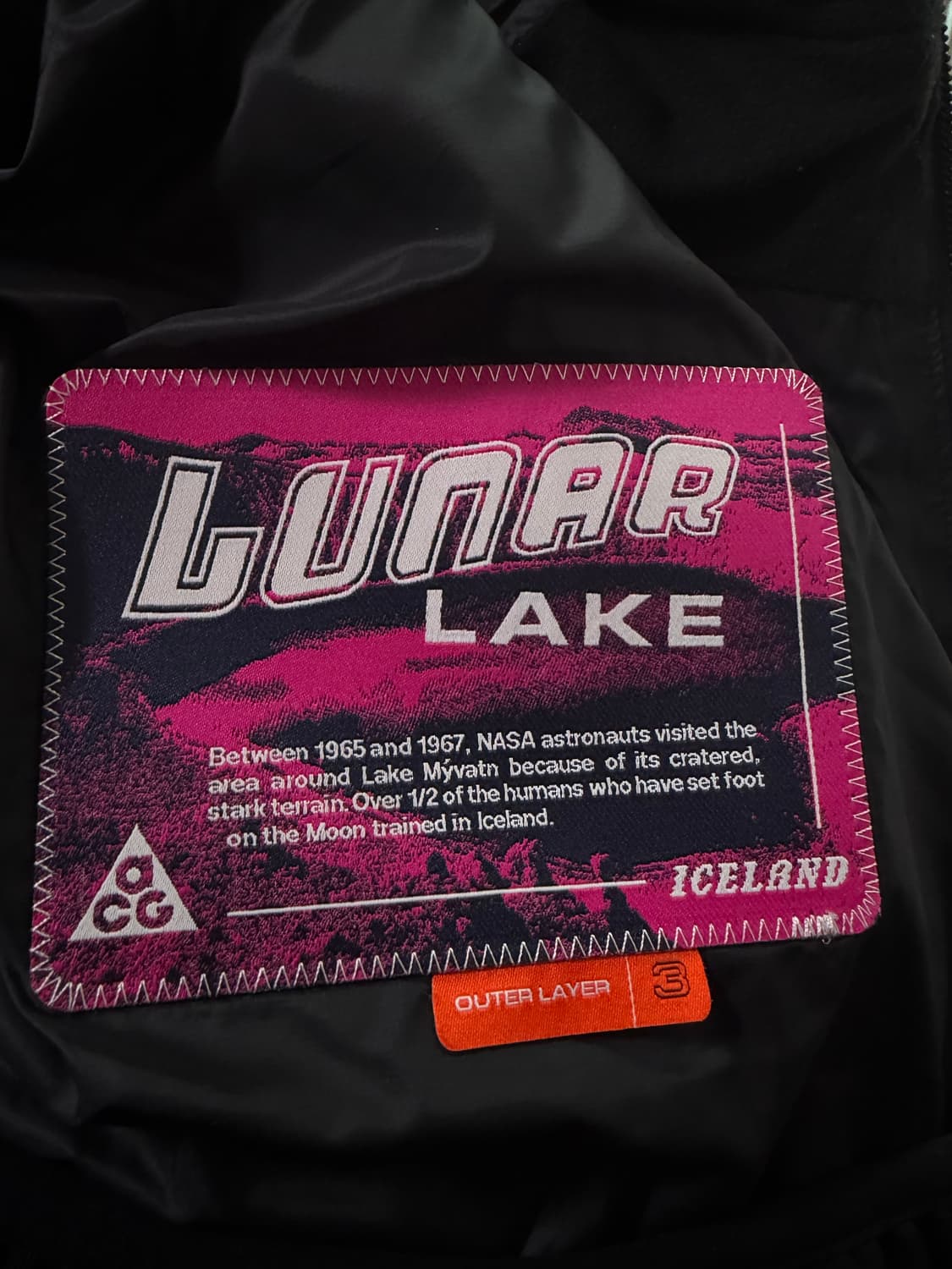 나이키 ACG 써마핏 ADV 루나레이크 루즈후드 자켓 블랙 화이트 아시아 상품이미지4