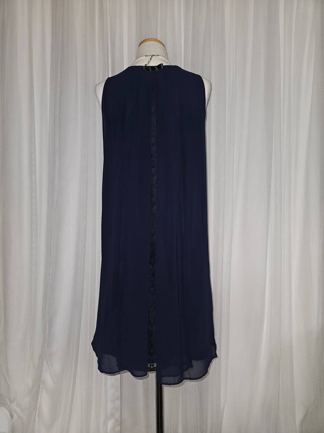 AR angela rose 미드나잇 펄 라인 쉬폰 드레스 상품이미지4