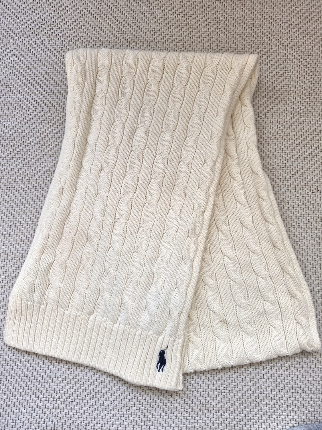 폴로 랄프로렌 코튼 케이블 니트 머플러  상품이미지4