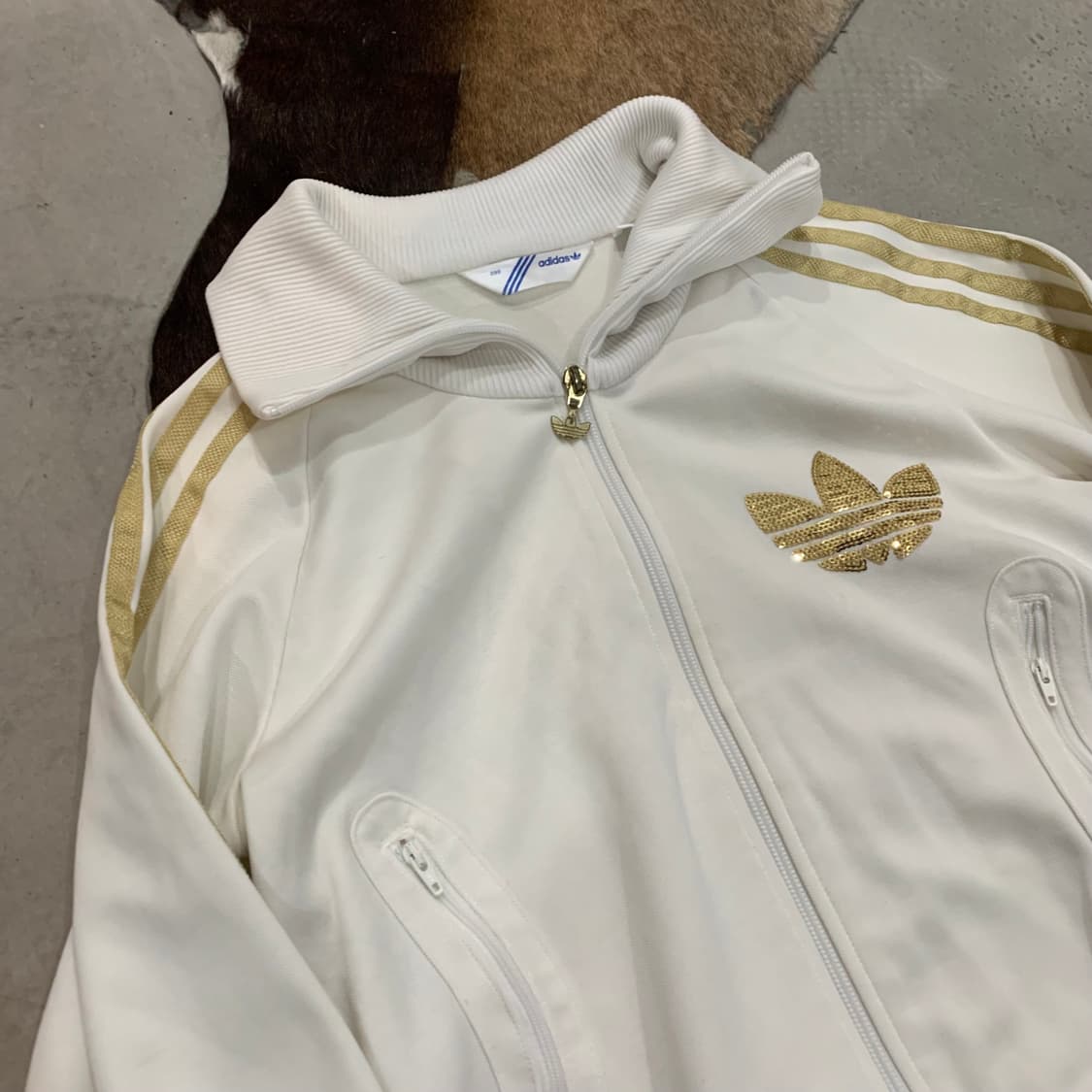 90 아디다스 화이트 파이어버드 져지/W557 상품이미지3