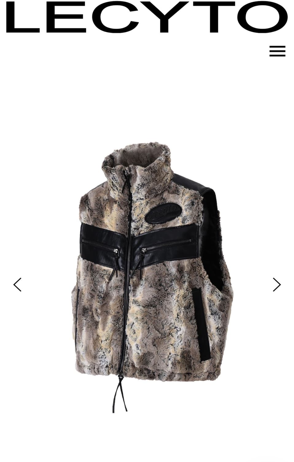 레씨토 Vintage Pur Mix Vest_[Brown] 상품이미지1