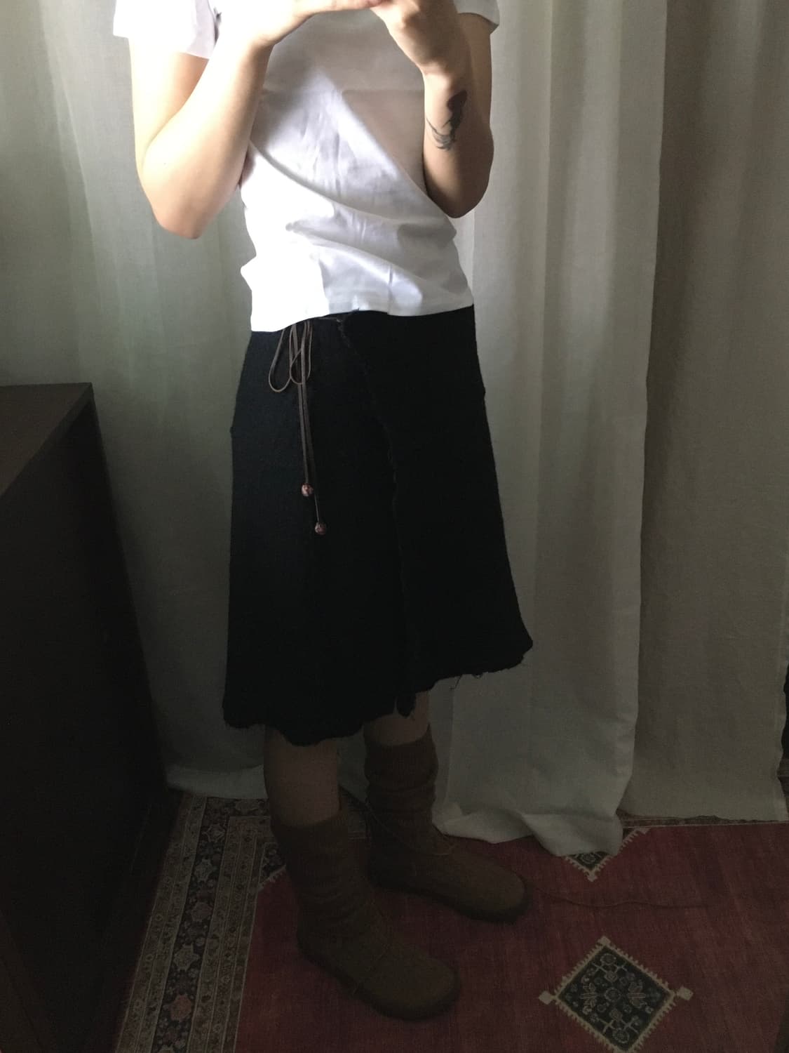 45rpm wool 와인딩 스커트 상품이미지1