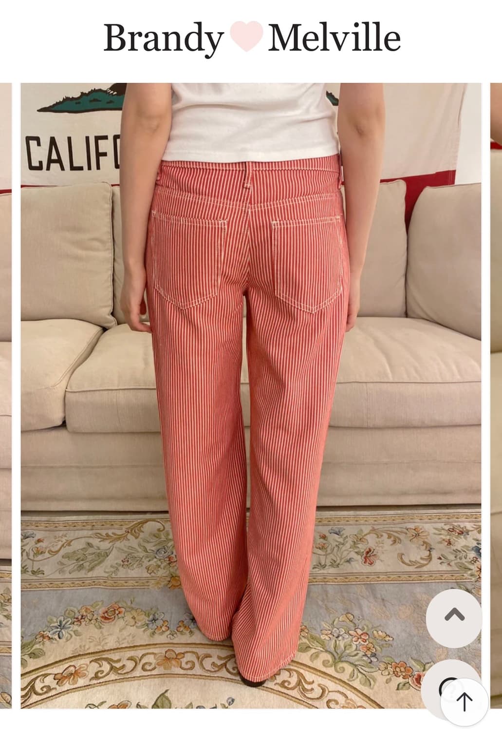 Brandy Melville 스트라이프 팬츠 상품이미지1