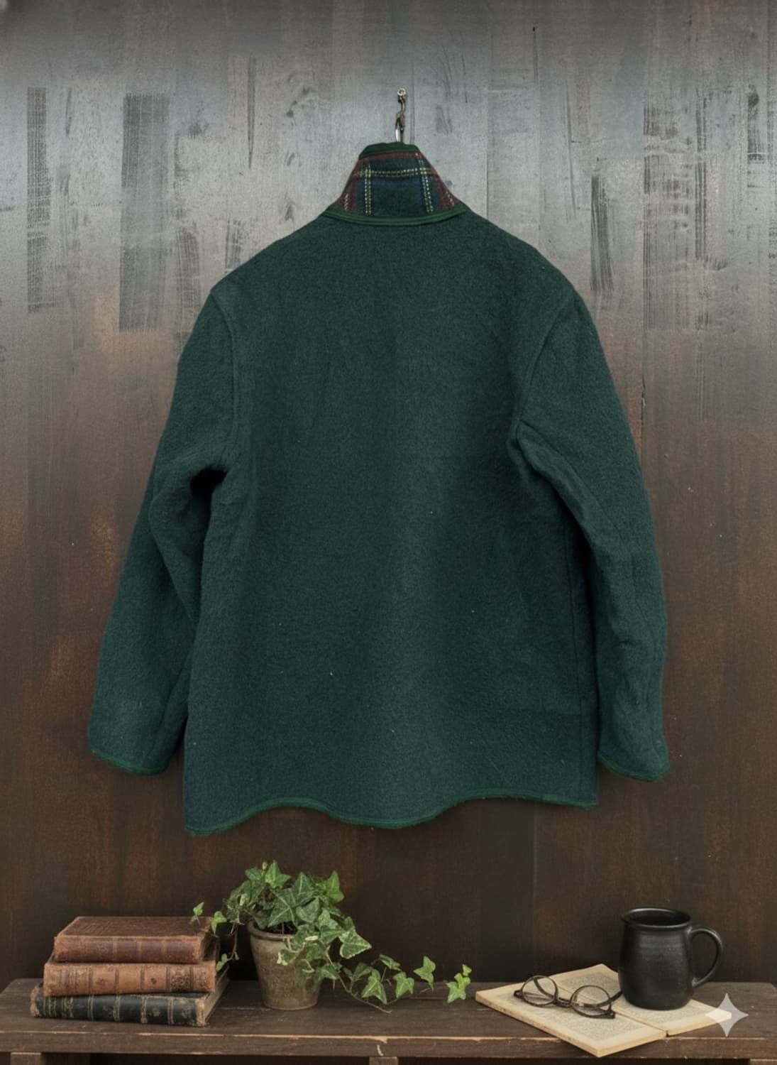 빈티지 그린 티롤리안 울자켓 상품이미지2