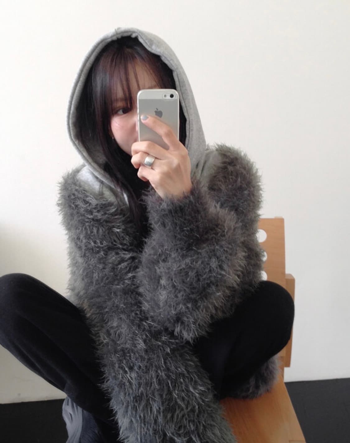 언더비 앙고라 소프트 원피스 가디건 세트 상품이미지2