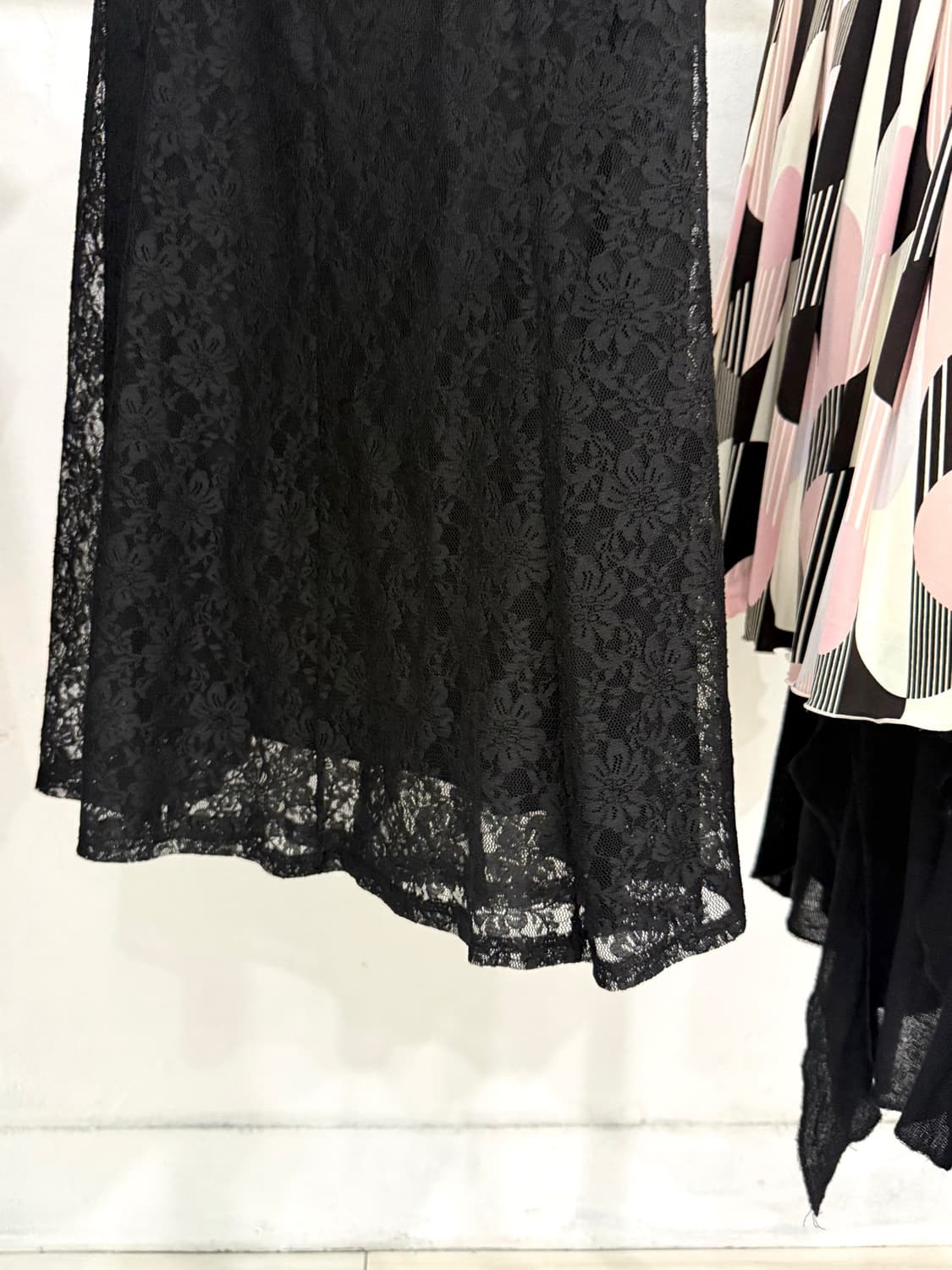 Black Lace Long Skirt 상품이미지8