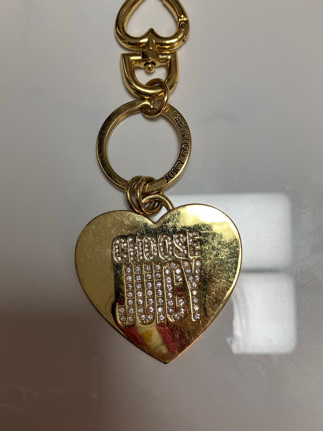 Y2K 쥬시 꾸뛰르 골드 키링 참 Juicy Couture 열쇠고리 상품이미지2