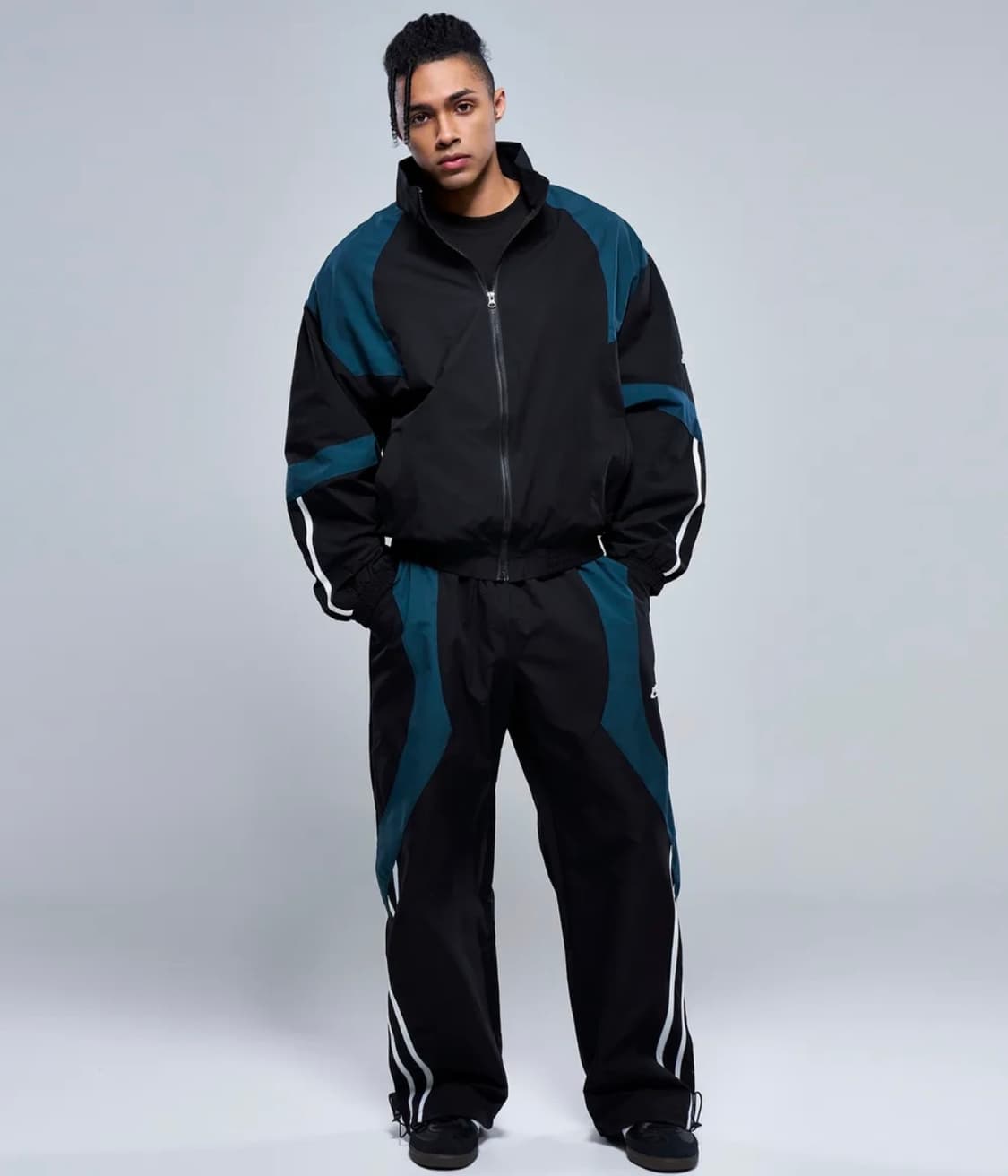 신상 피지컬가먼츠 P2514+P2515 배색 윈드브레이커 XL세트. 상품이미지2