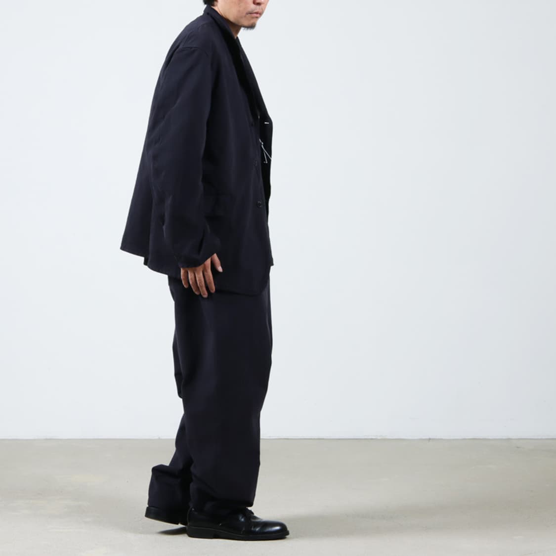 코모리 가먼트 다이드 팬츠 블랙 상품이미지4