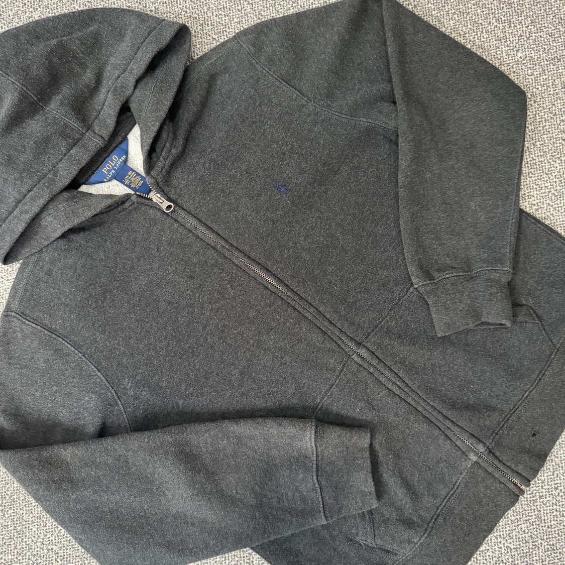 폴로 랄프로렌 후드 집업 차콜 상품이미지2