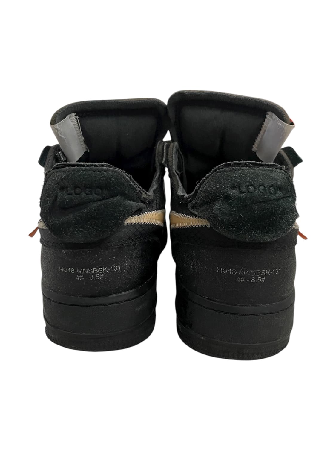 나이키 x 오프화이트 에어포스 1 로우 V2 블랙 화이트 상품이미지4