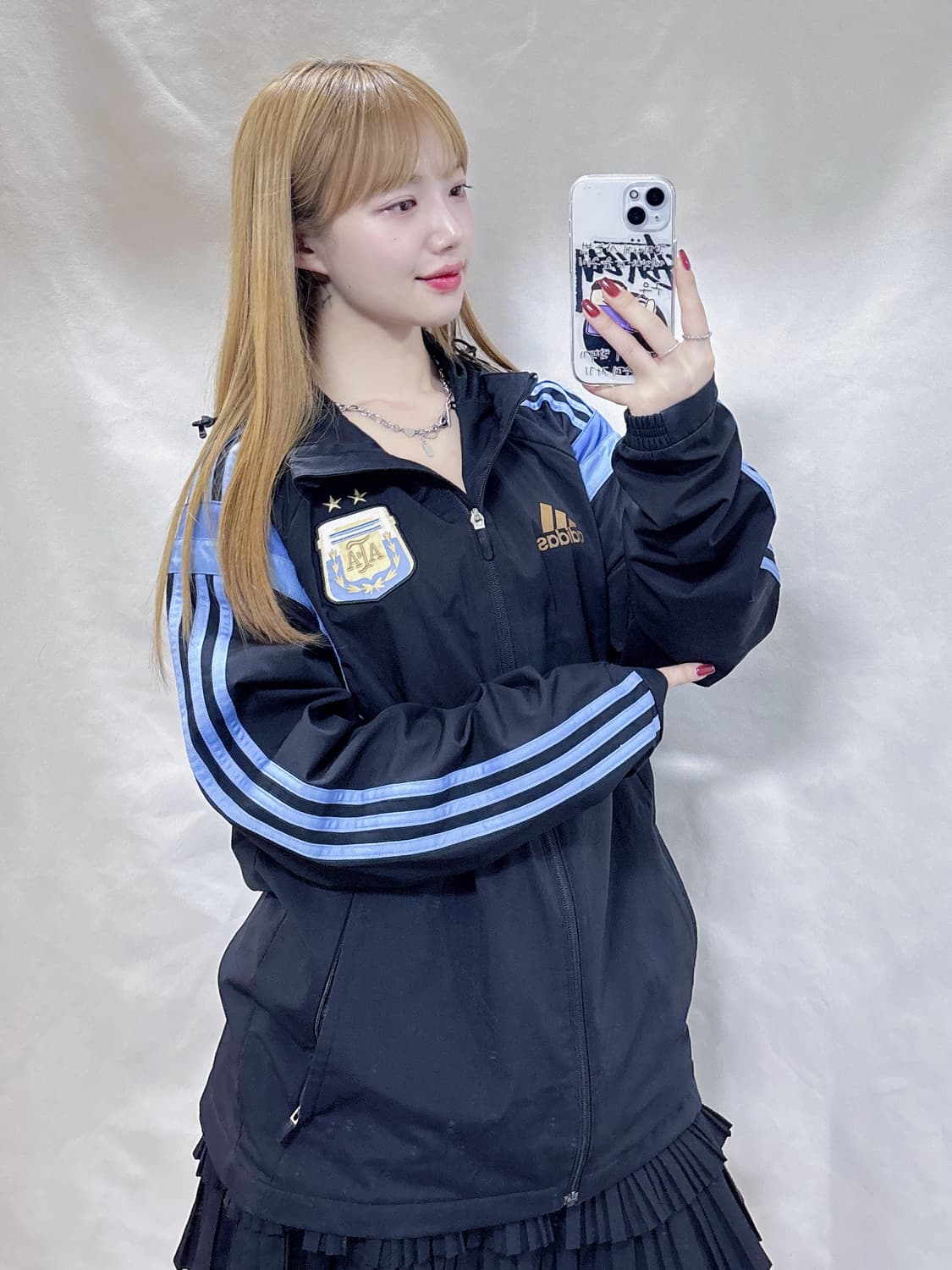 아디다스 아르헨티나 삼선 후디 바람막이  상품이미지2