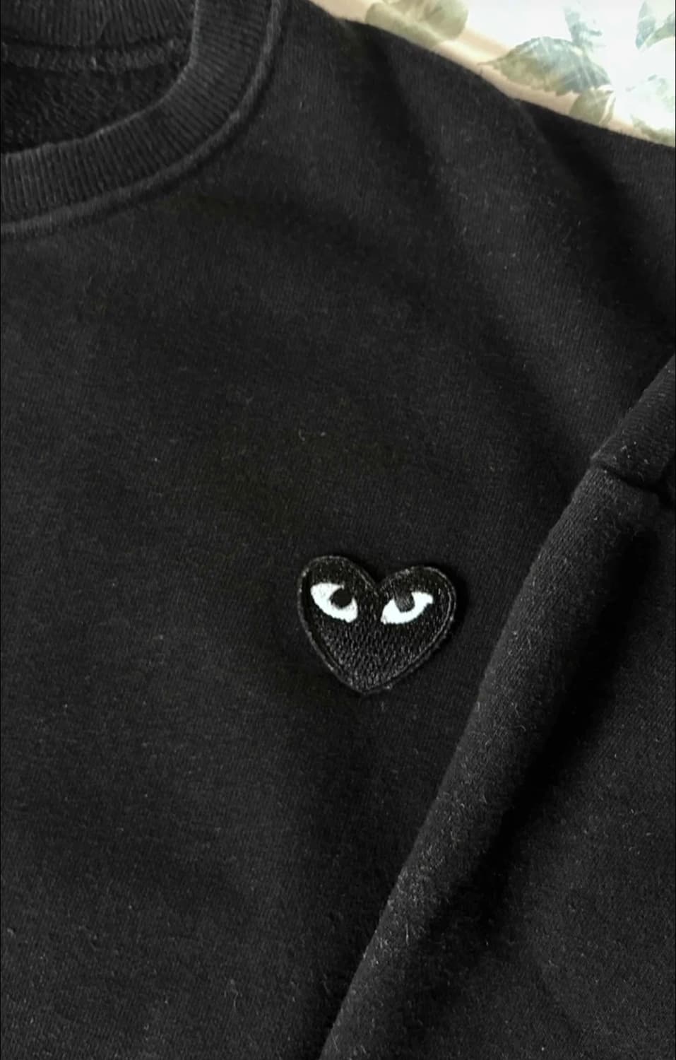 꼼데가르송 맨투맨 블랙 상품이미지4