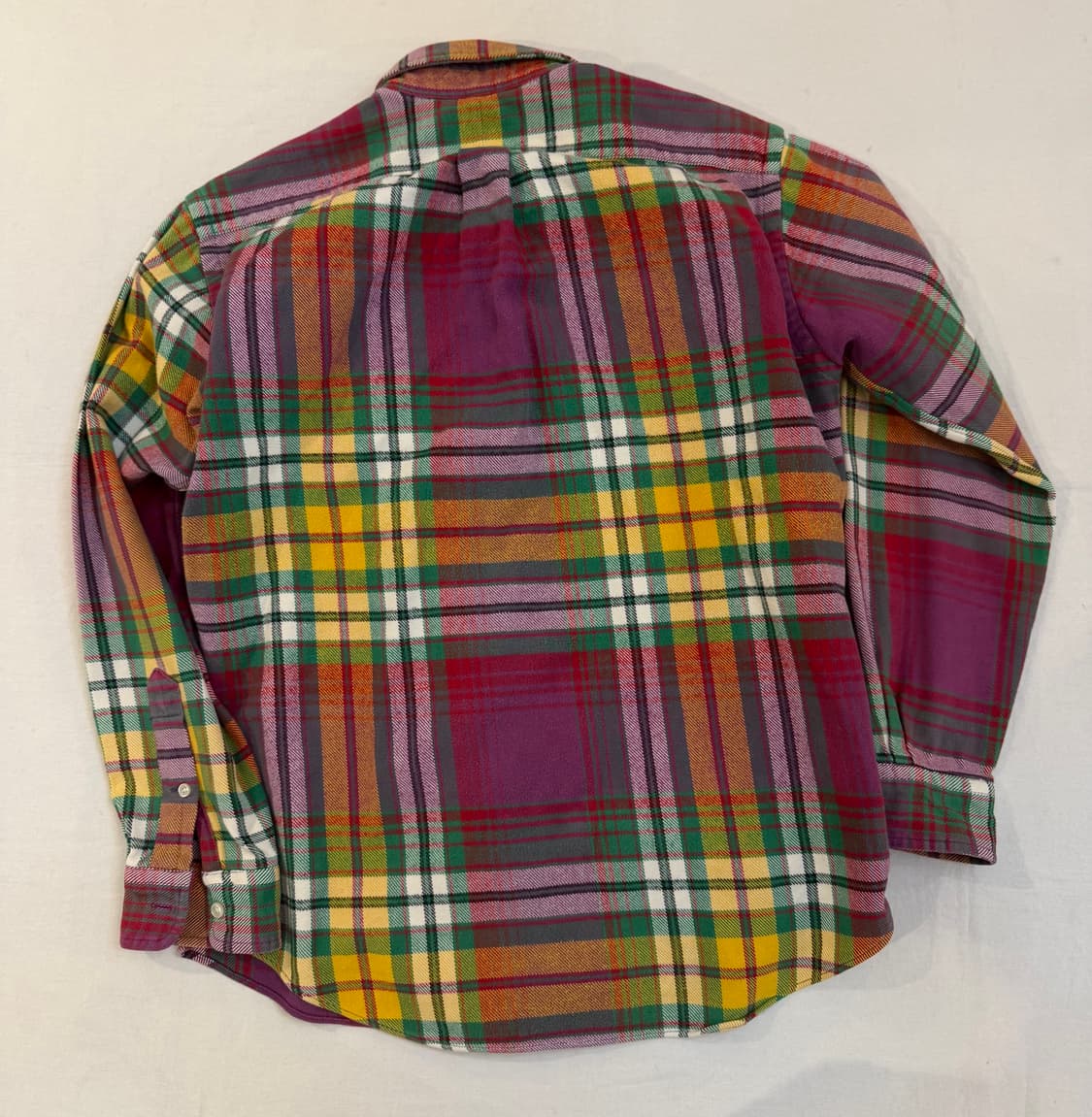 폴로 랄프로렌 헤비 플란넬 체크셔츠 멀티컬러 상품이미지3