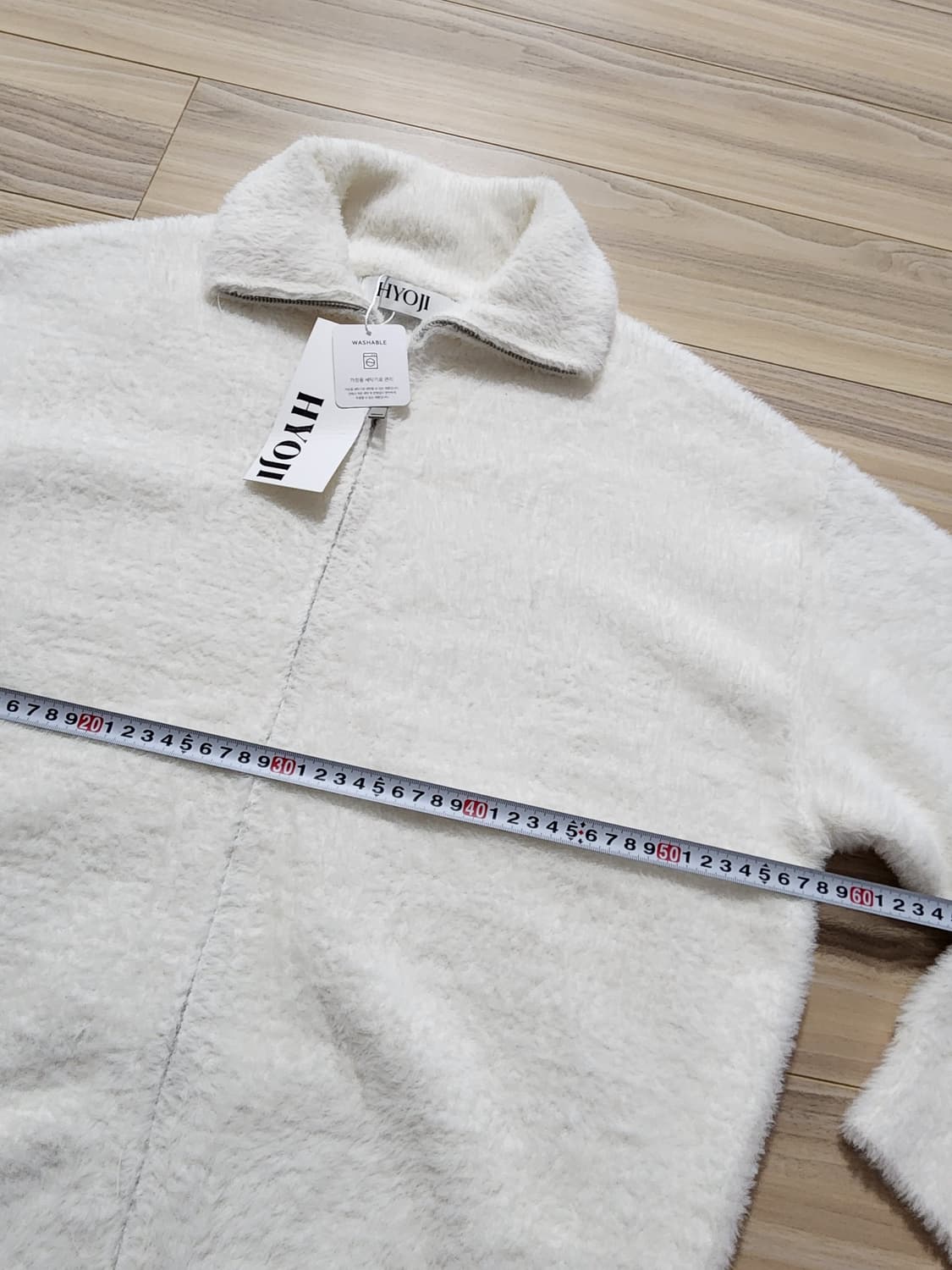 hyoji효지앙고라니트집업자켓크림 상품이미지7