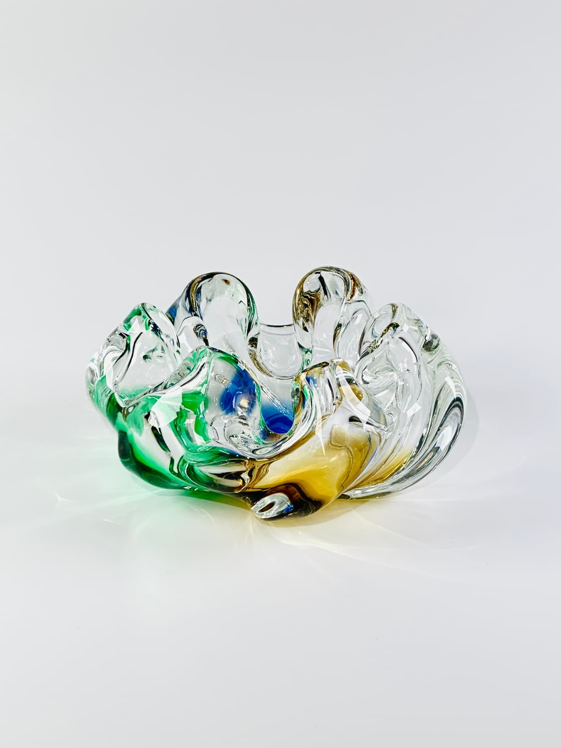 일본 빈티지 쿠라타 아트글라스 애쉬 트레이 오브제 상품이미지2