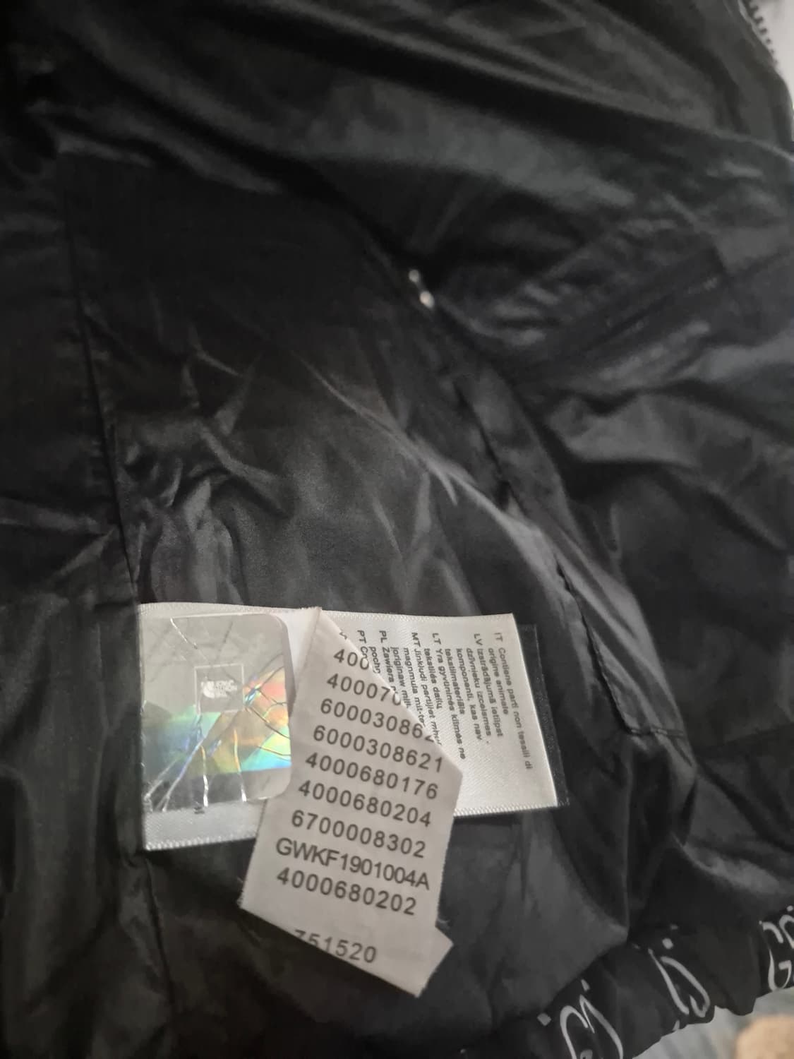 노스페이스 X 구찌 콜라보 눕시 패딩 XL 상품이미지5