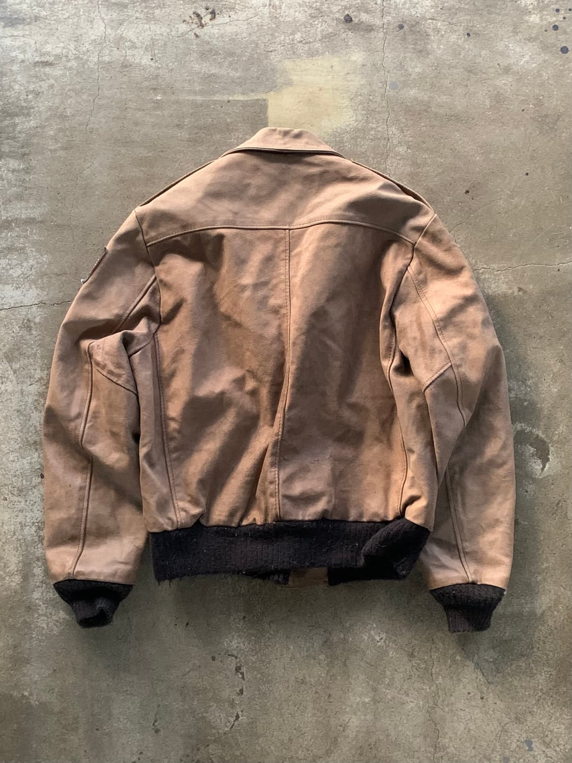 70-80s 시얼스 더 레더 샵 A-2 타입 레더 자켓 상품이미지7