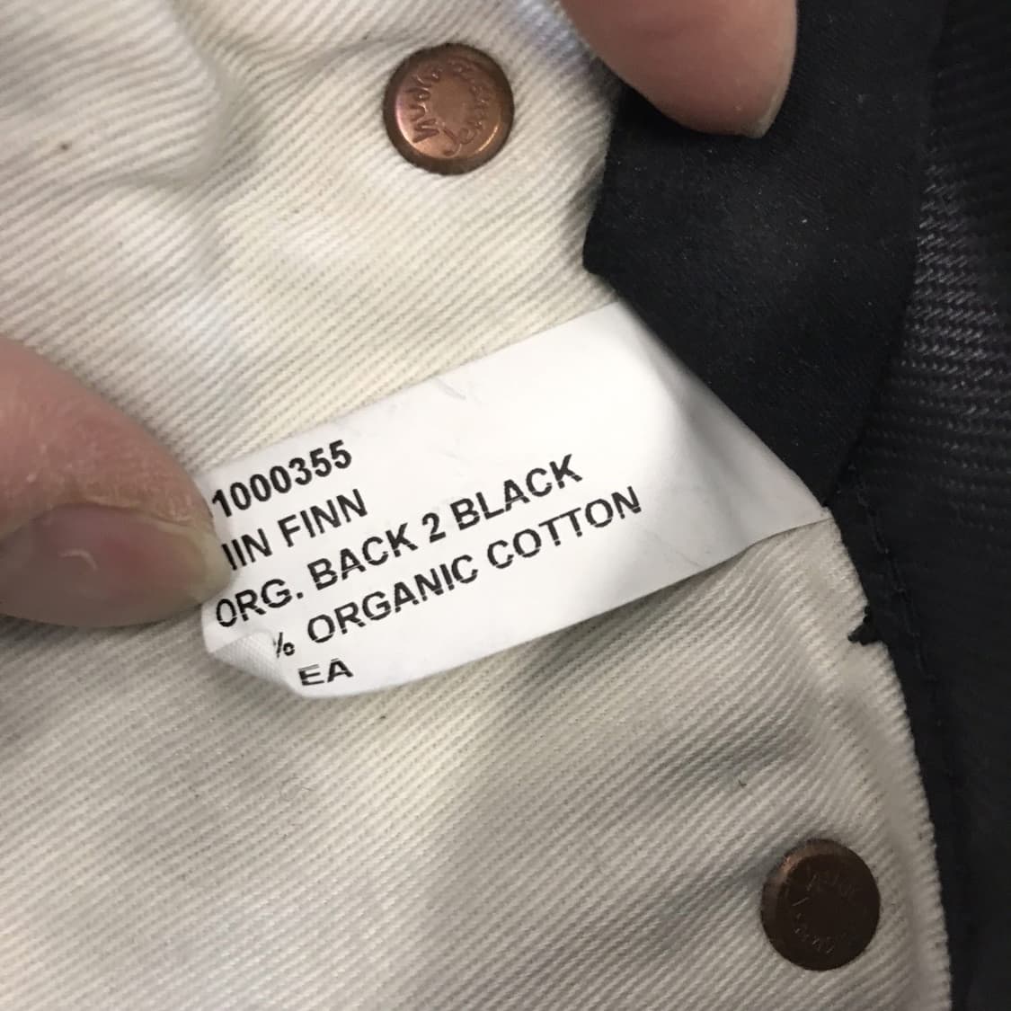 누디진 씬핀 백투블랙 청바지 새상품 [26x32] 상품이미지6