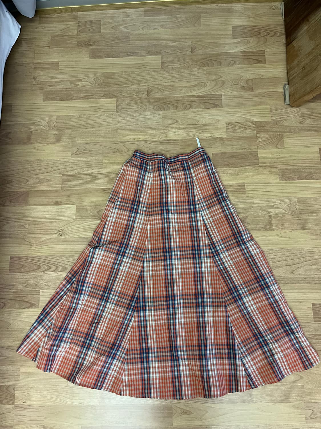 일본 체크롱스커트 상품이미지1