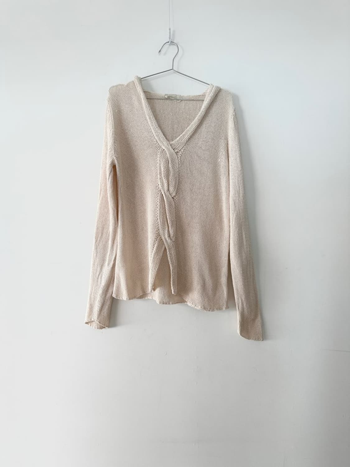 MAX MARA cable hoody knit / cream 상품이미지1