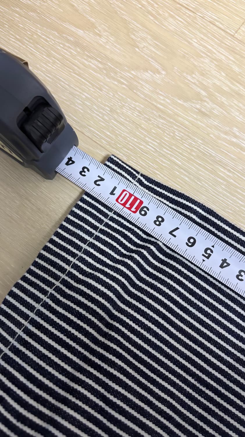 코지마 진즈 KOJIMA GENES 스트라이프 데님 논워시 38 상품이미지6