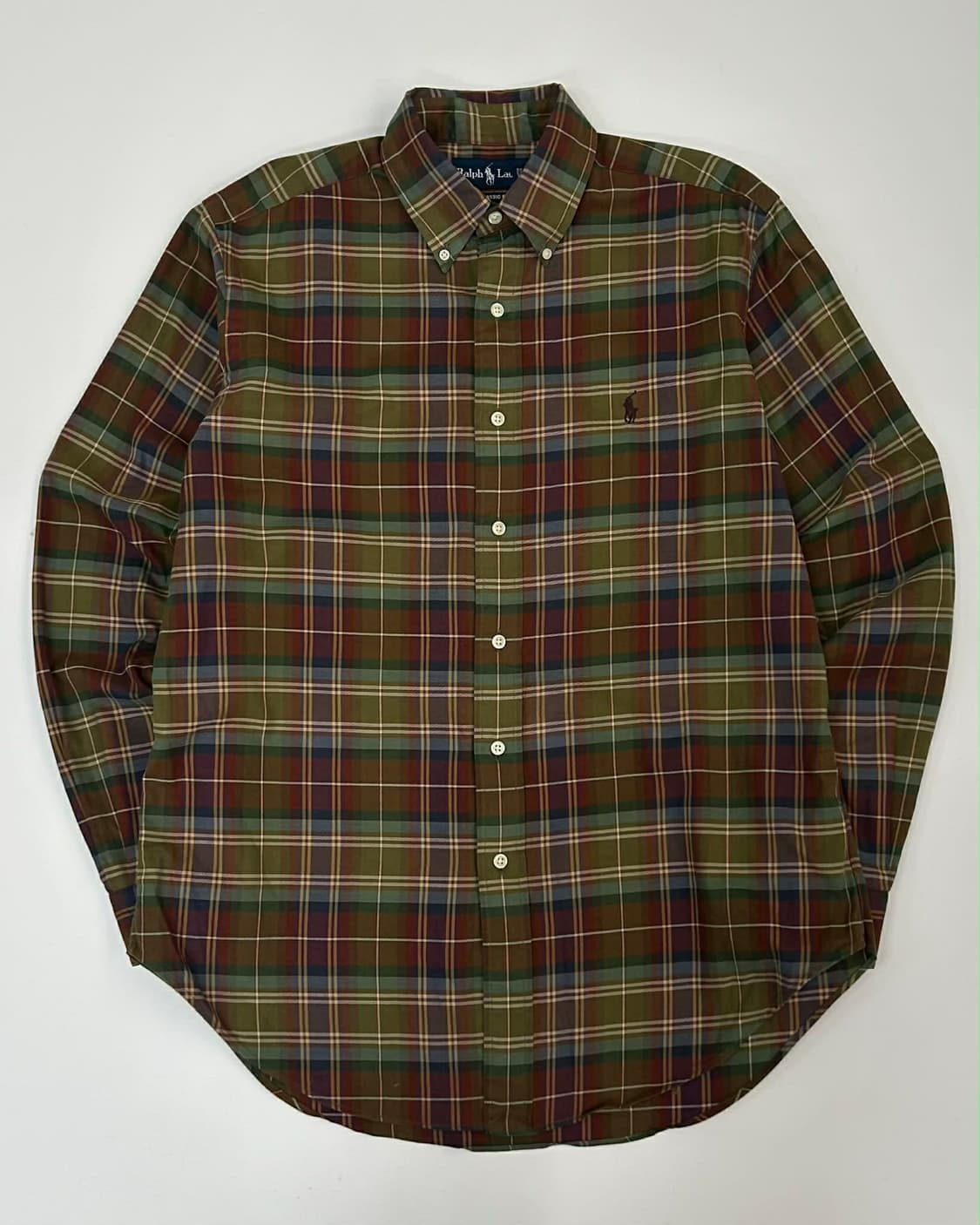 [M] 폴로 랄프로렌 클래식핏 플레이드 체크 패널 셔츠 상품이미지1