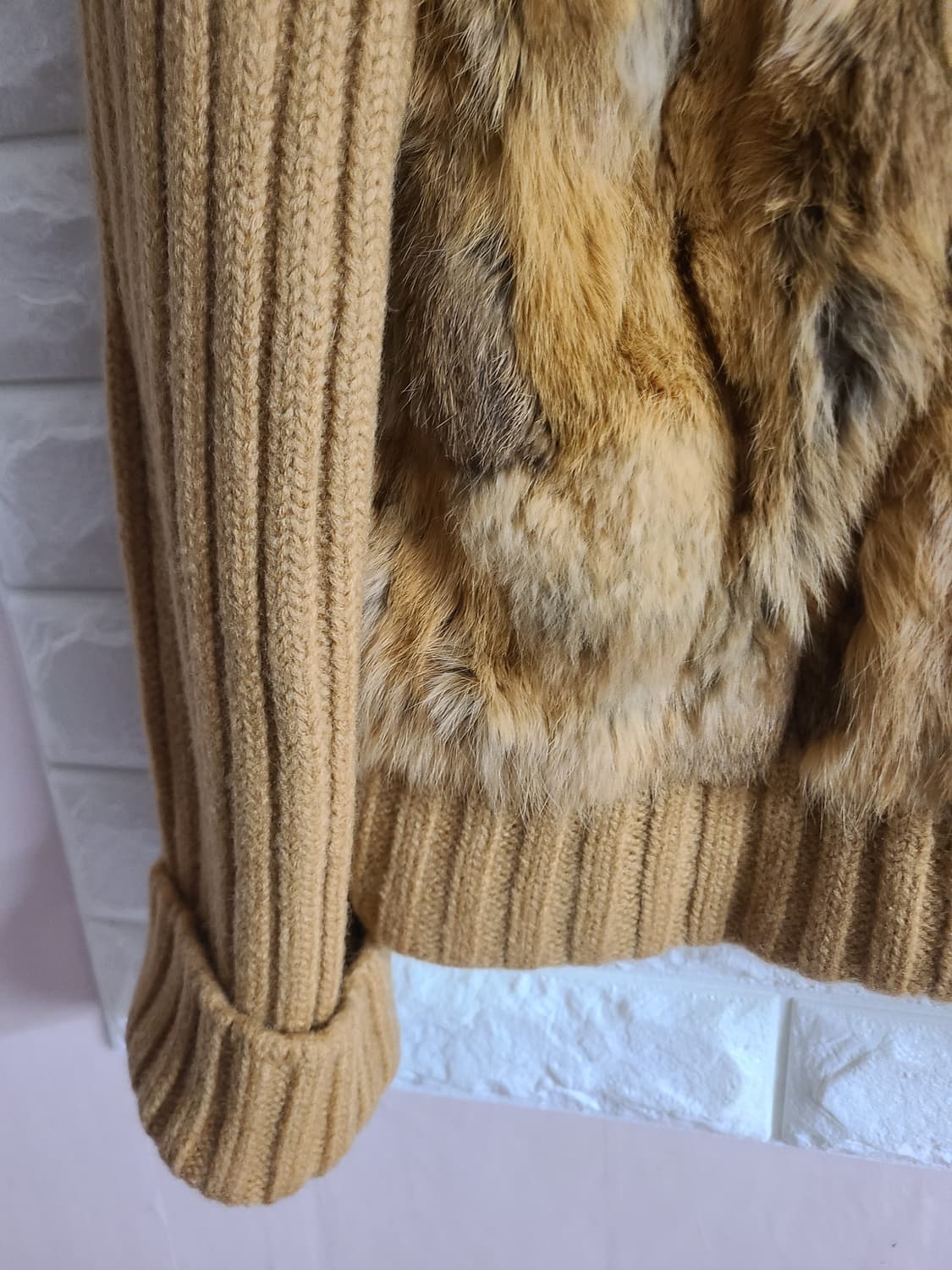 블루페페 토끼털 니트 점퍼(55-66) 상품이미지3