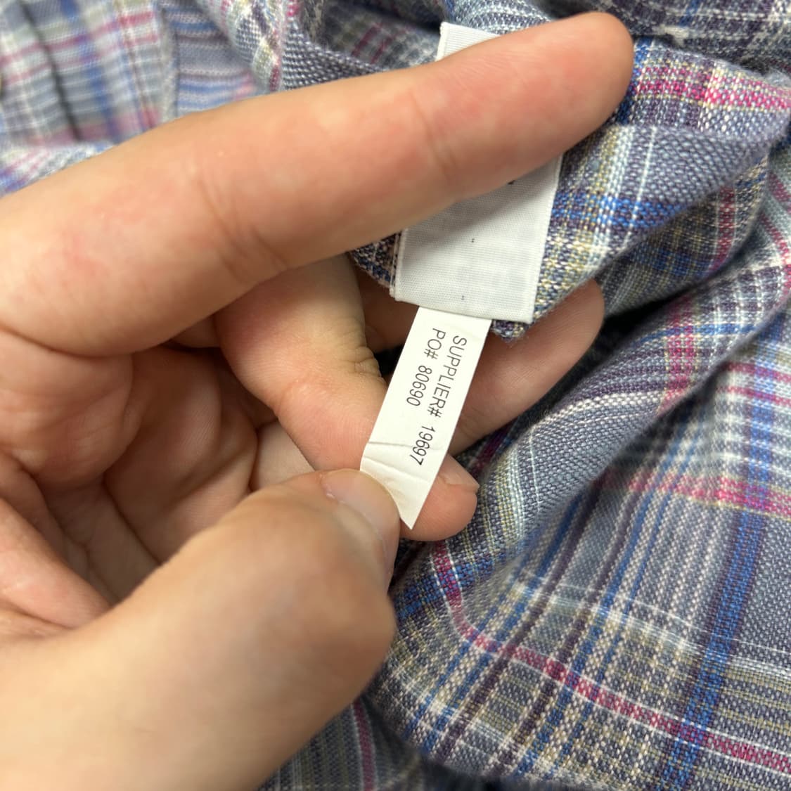 폴로 린넨 캔디 커스텀핏 체크셔츠(L) 상품이미지5