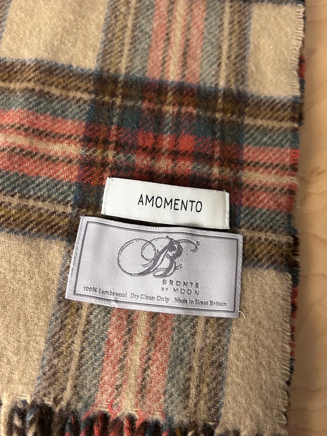 아모멘토 체크 머플러  상품이미지2