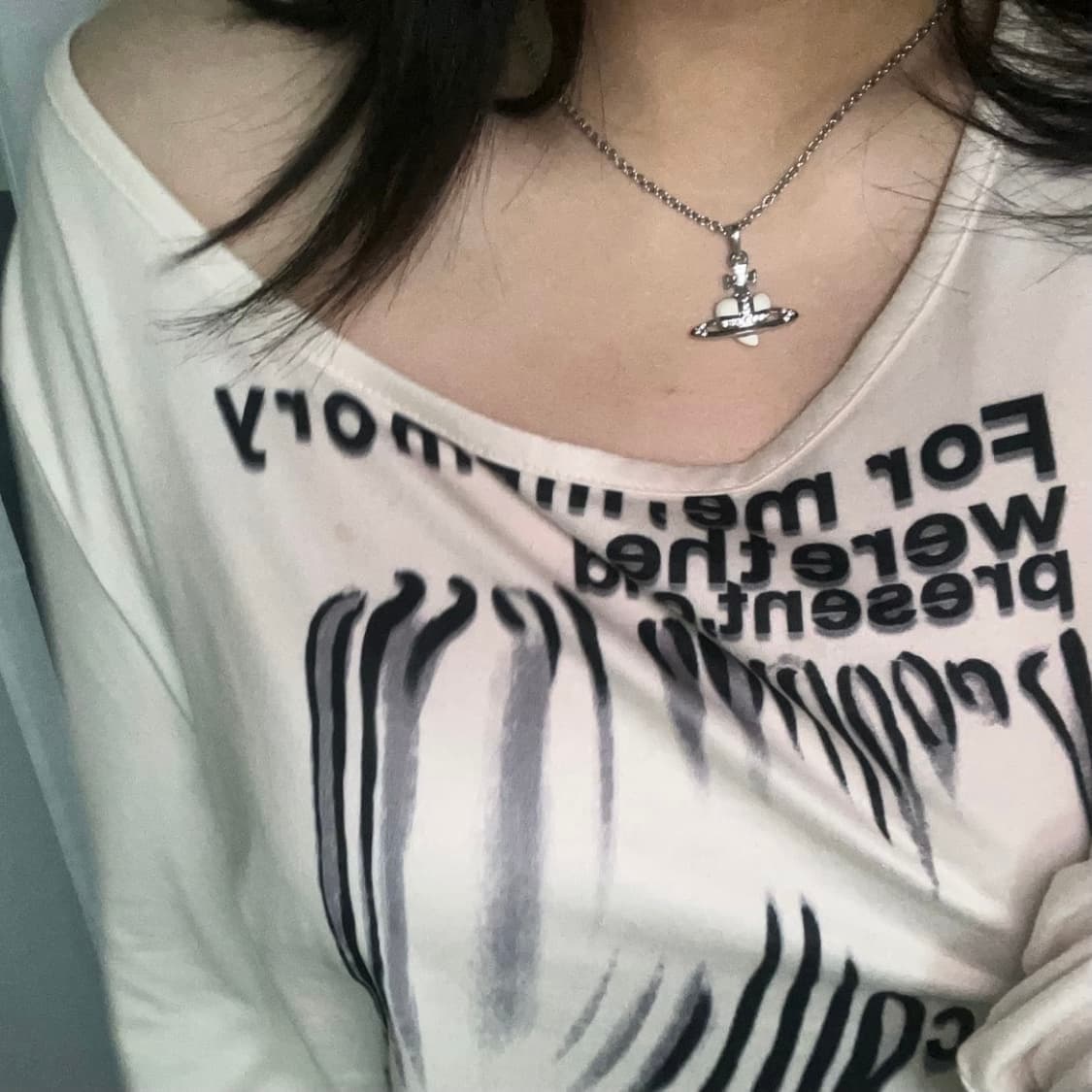 비비안웨스트우드 디아망떼 화이트 목걸이 상품이미지7