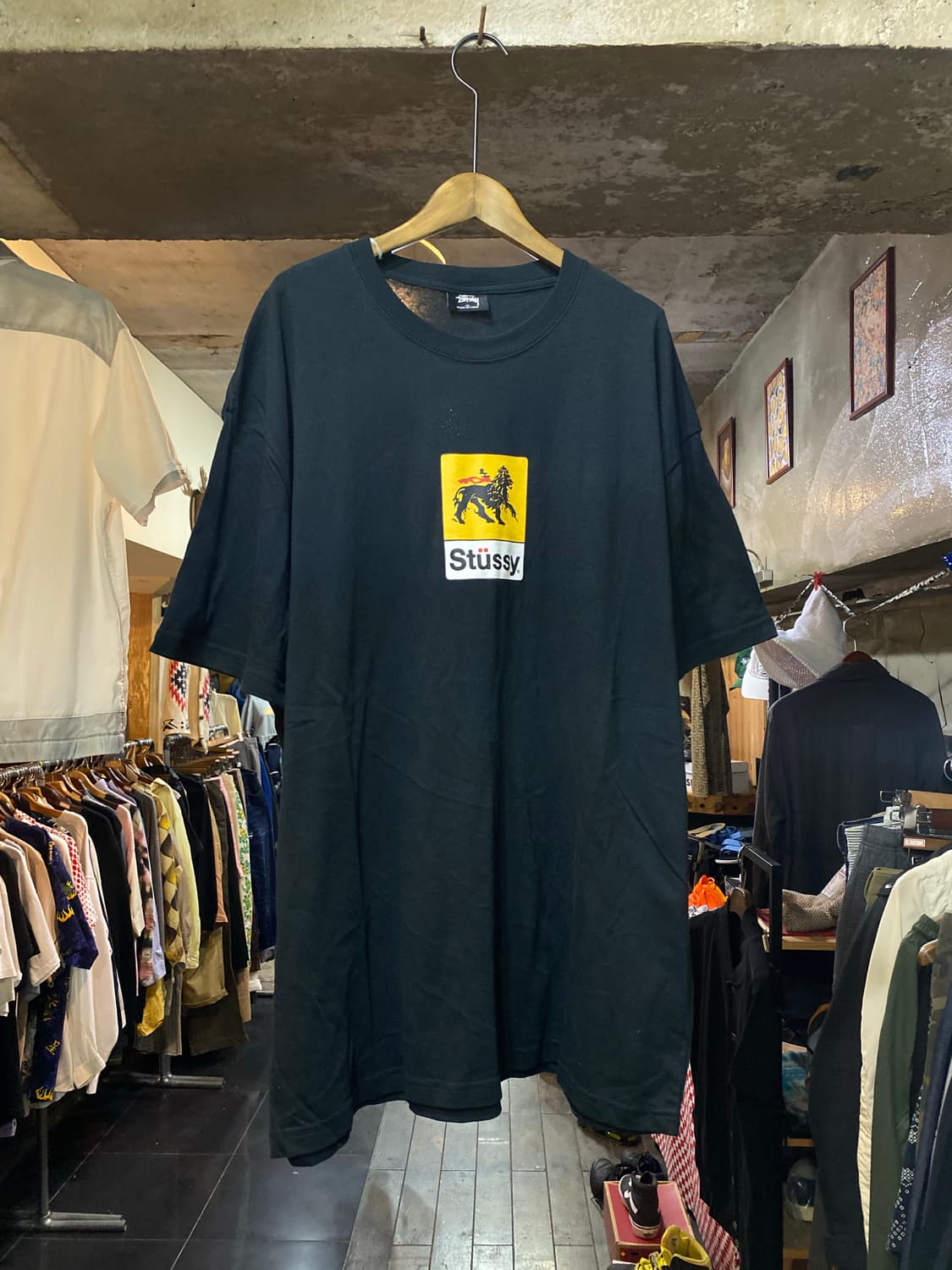 stussy 스투시 사자 중앙로고 프린팅 라운드 상품이미지2